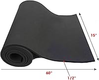 Vista 3 de Hoja de goma espuma de neopreno Dualplex 15x60 Pulgadas x 1/2" de grosor, almohadilla de rol perfecta para cosplay, hoja para proyectos DIY - Espuma