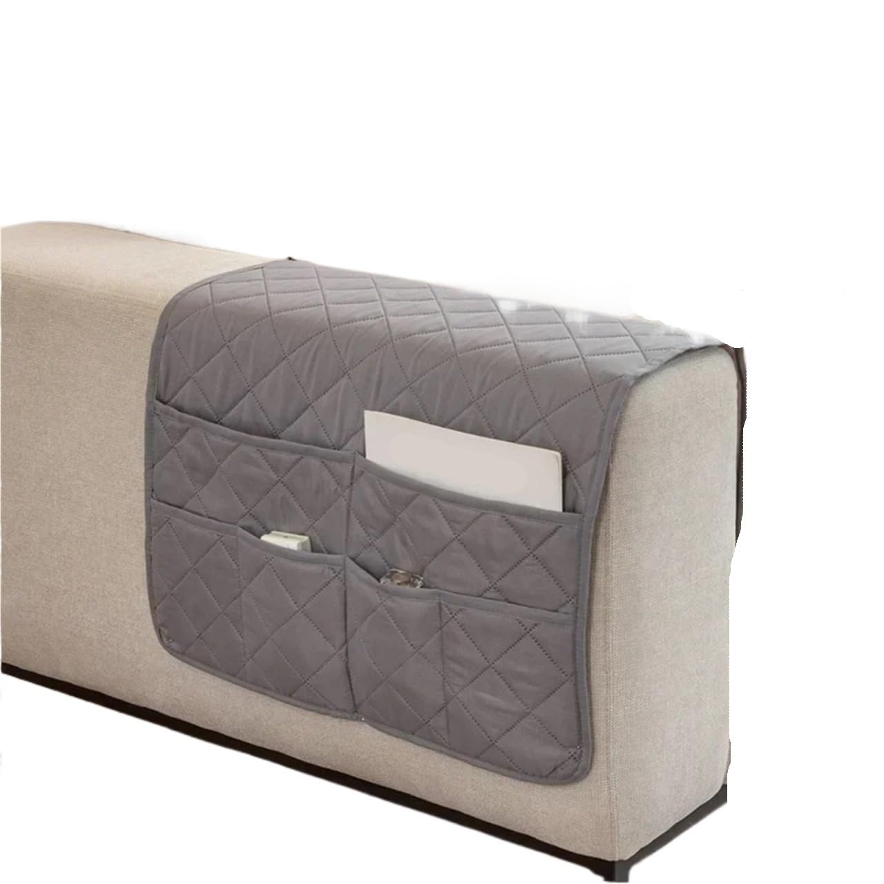 Zovloer Arm Chair Covers 2pcs Water Resistant Sofa Armrest Covers Anti-dirt Arm Couch Protector Recliner Chair Cover For Living Room For Recliner Armchairs Sofas Couch(A1 grey)