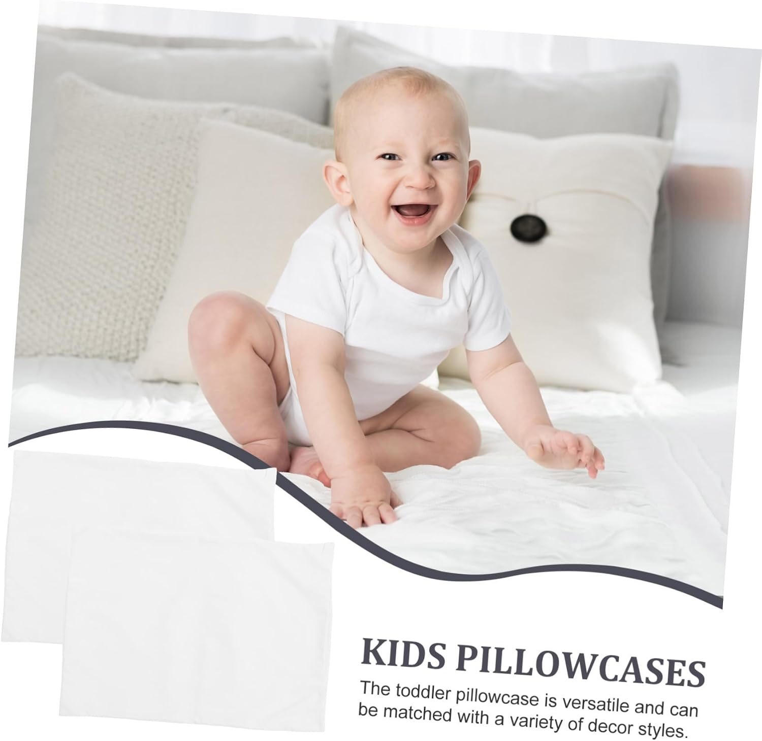 Cabilock 2pcs Pillow Case Small Pillowcase with Envelope Closure Soft Washable Travel Pillow Covers for Boys and Bedding