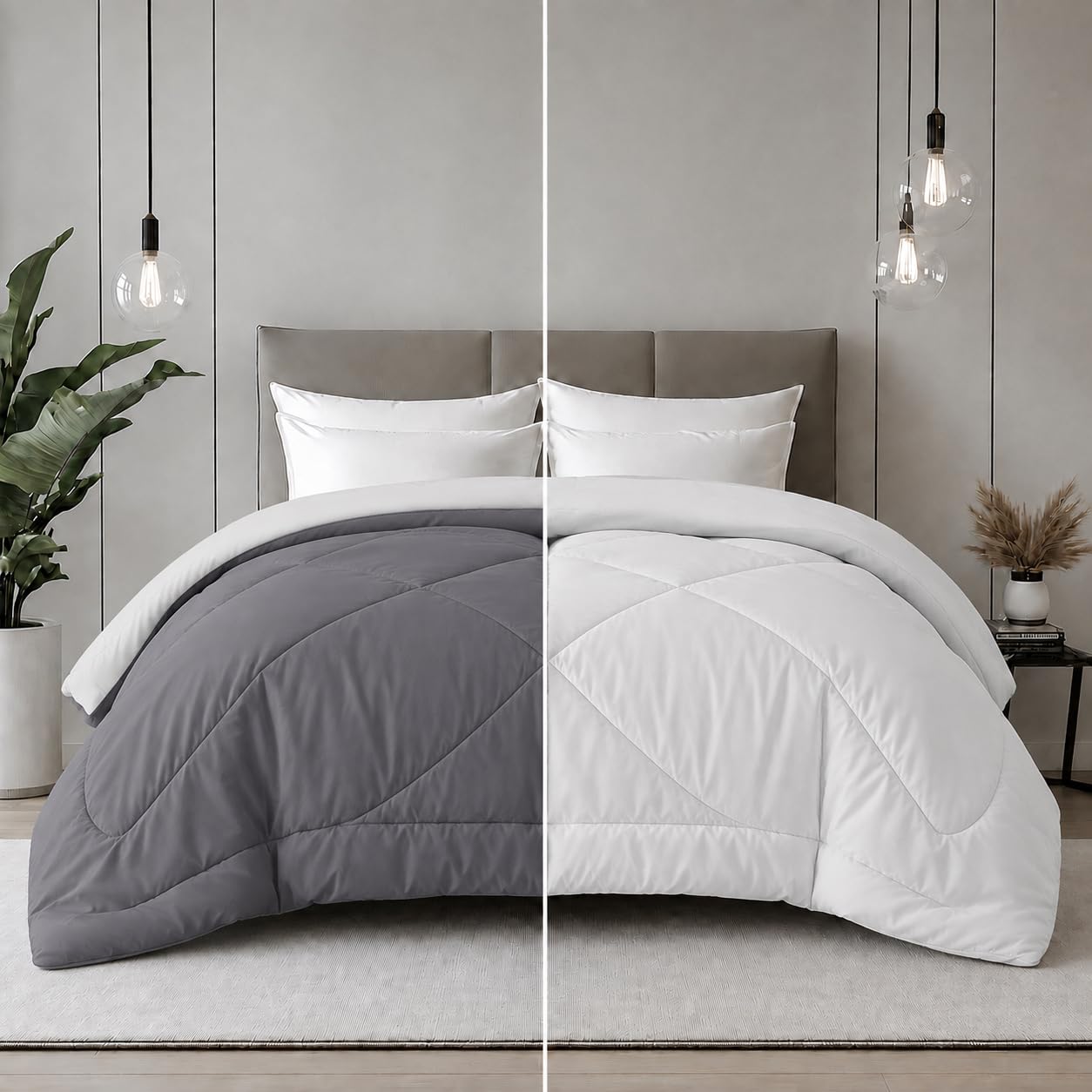 Monte Carlo Double Comforter - Lightweight & Reversible -3