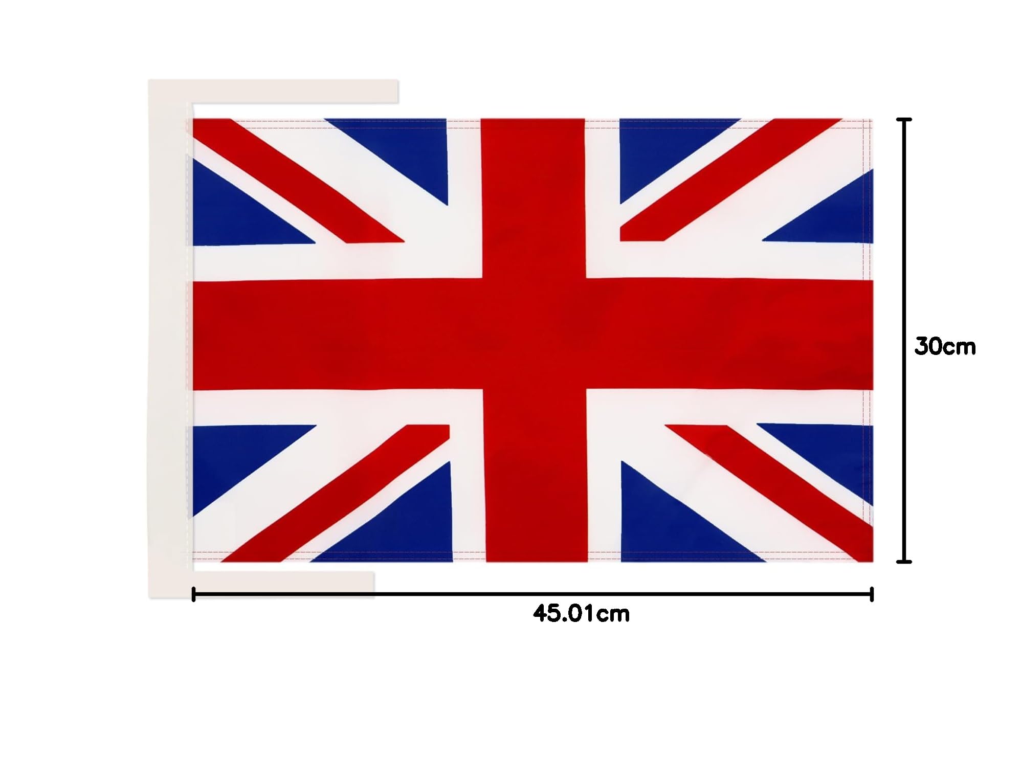 AZ FLAG - United Kingdom Flag - 18'' x 12'' - 100% Polyester UK - British - England Small Banner with Two Cords - Fade Resistant - Vivid Colors - 18x12 in - 45x30 Cm - 4