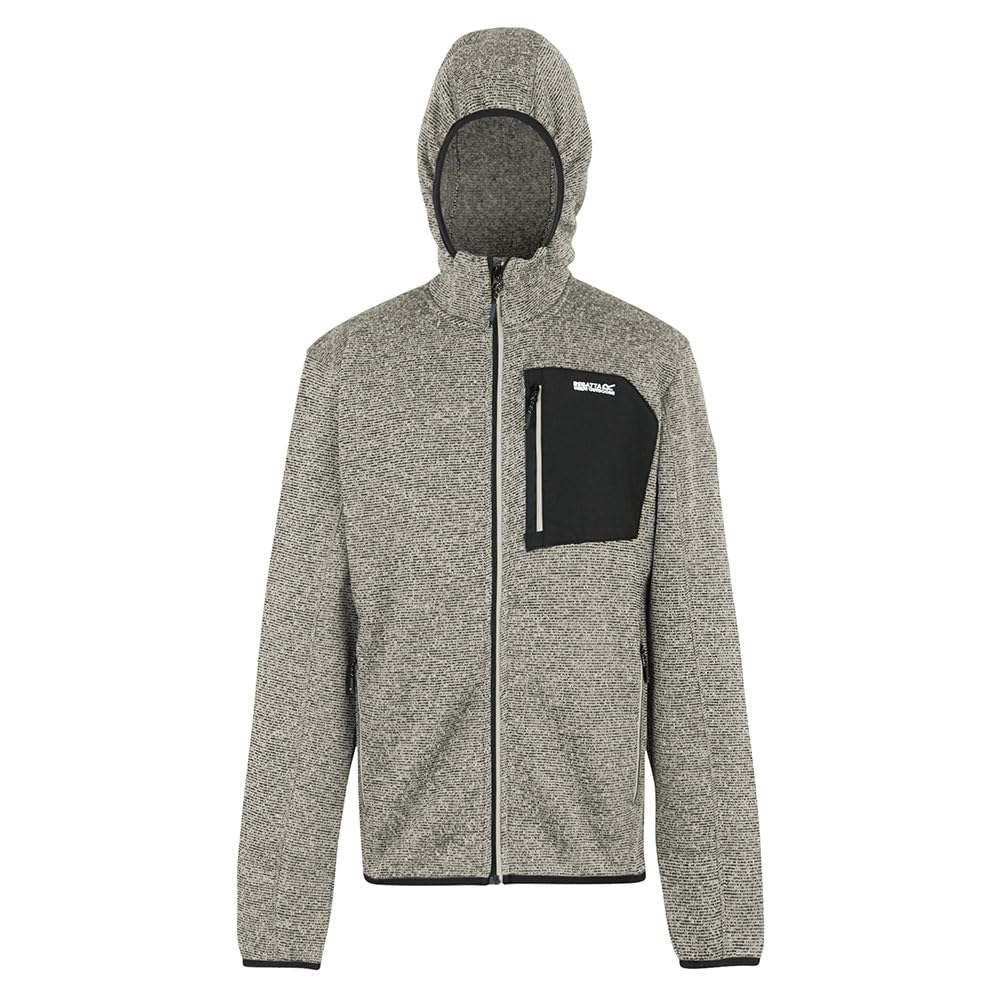 Regatta Mens Hooded Newhill Fleece Grey