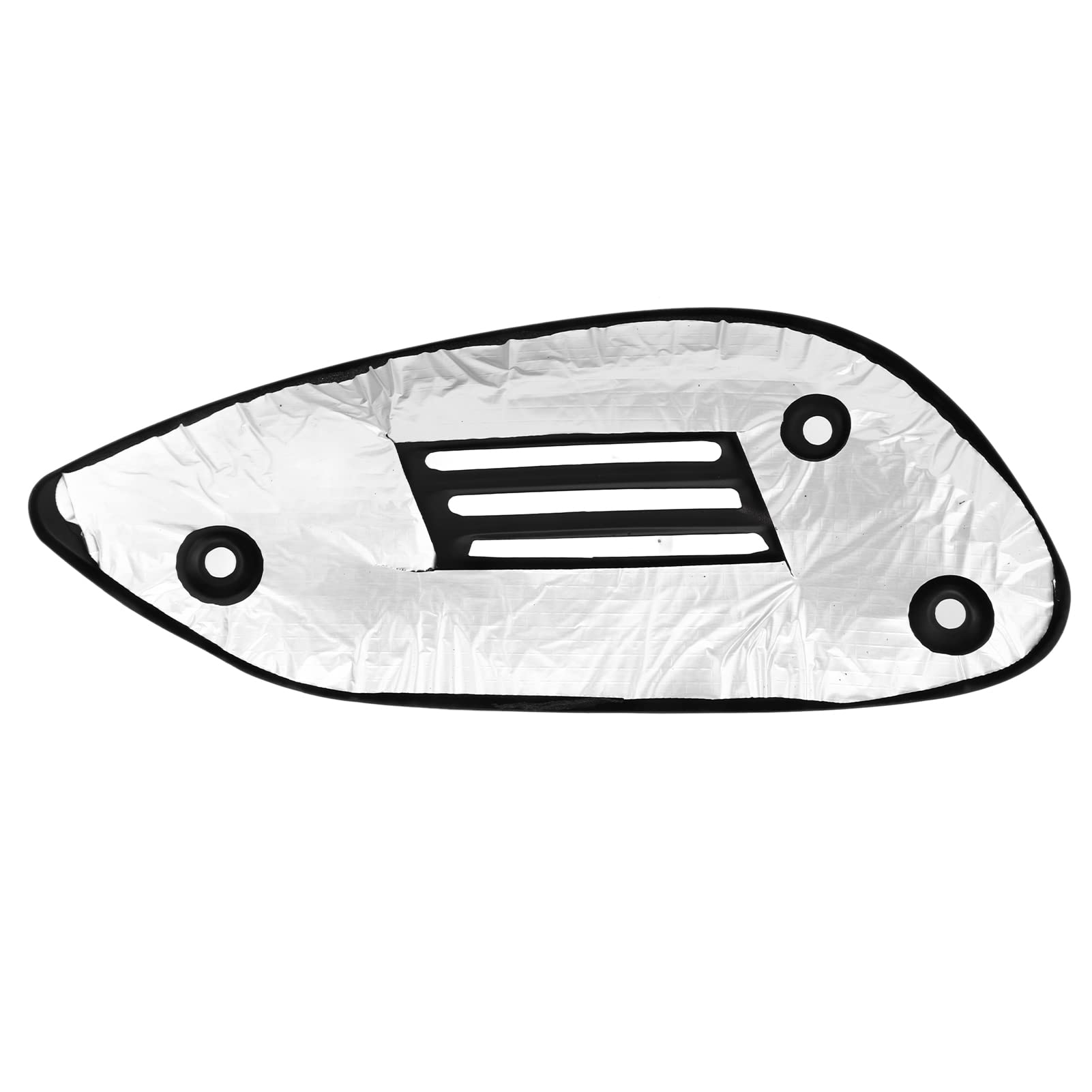 Osłona rury wydechowej motocykla Tłumik ze stali nierdzewnej Osłona termiczna dla GTS 125 250 300 GTV (Czarny)
