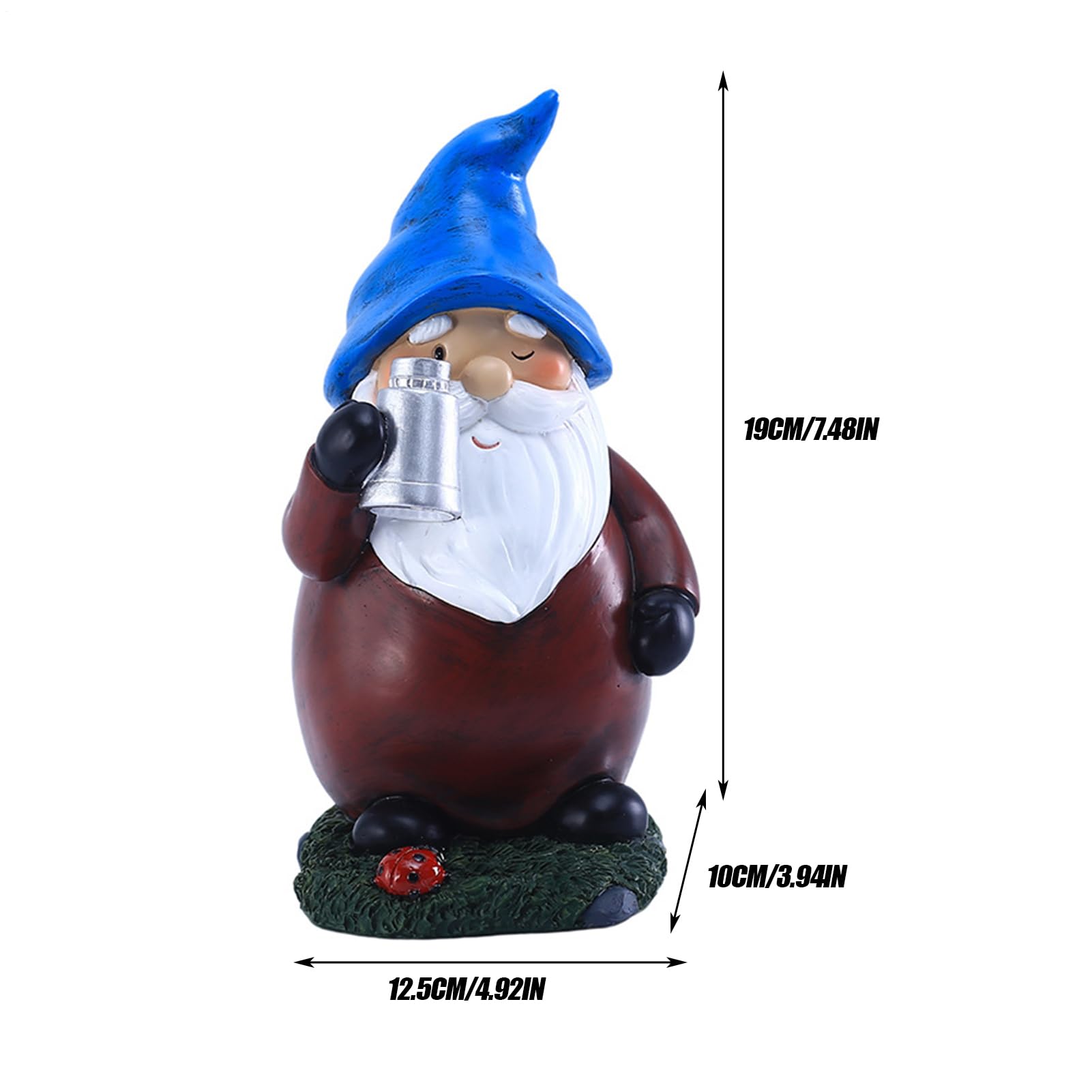 Gnomos Solares Luces para Exterior Jardín, Estatuas De Gnomos De Jardín, Decoración Impermeable con Figuras Luminosas para Porche Y Jardín Trasero