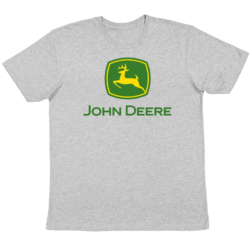 John Deere NCAA Mens Trademark Logo Core Short Sleeve Tee, Oxford, Large