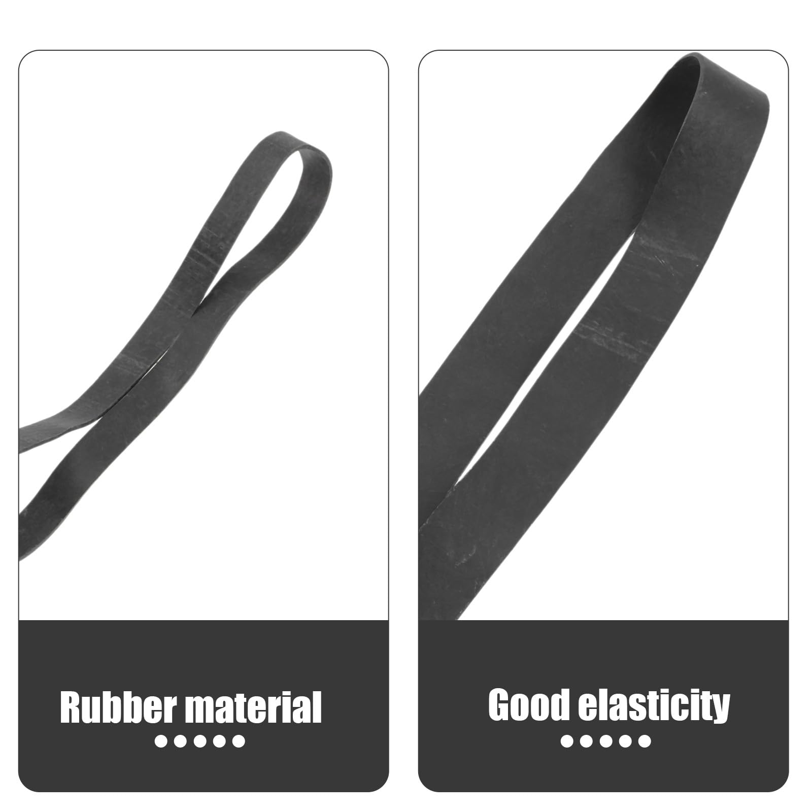 Schwarze Breite Gummibänder 1 Satz aus Gummi, Elastisch