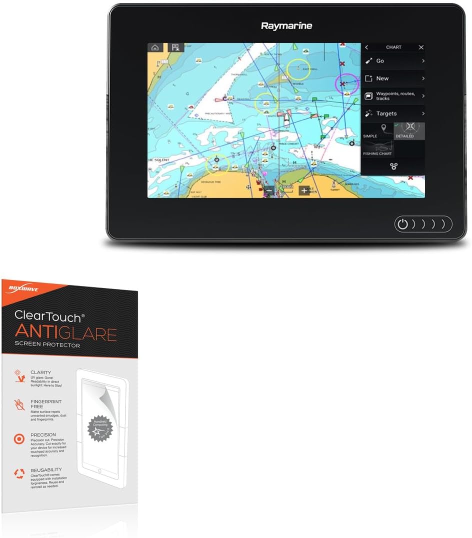 BoxWave Screen Protector Compatible with Raymarine Axiom 7 - ClearTouch Anti-Glare (2-Pack), Anti-Fingerprint Matte Film Skin