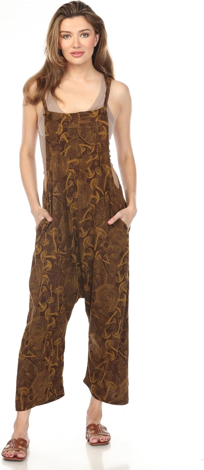 Lakhays Mushroom Jersey Overalls