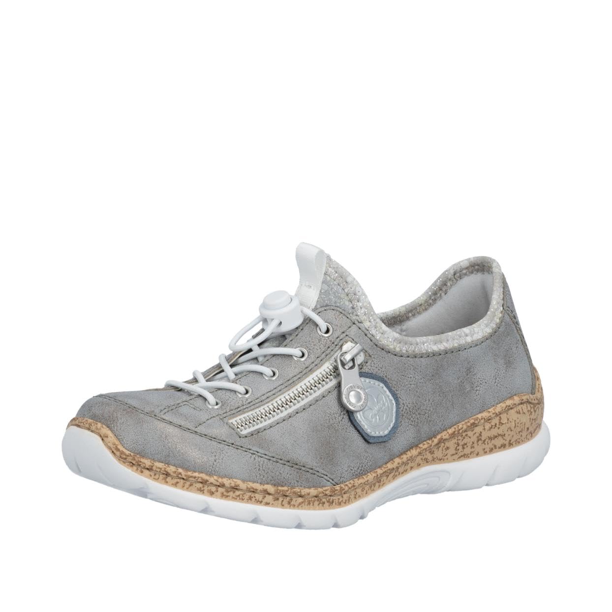 Rieker N4263 Women's Low-Top Trainers, Gray, 7.5 UK