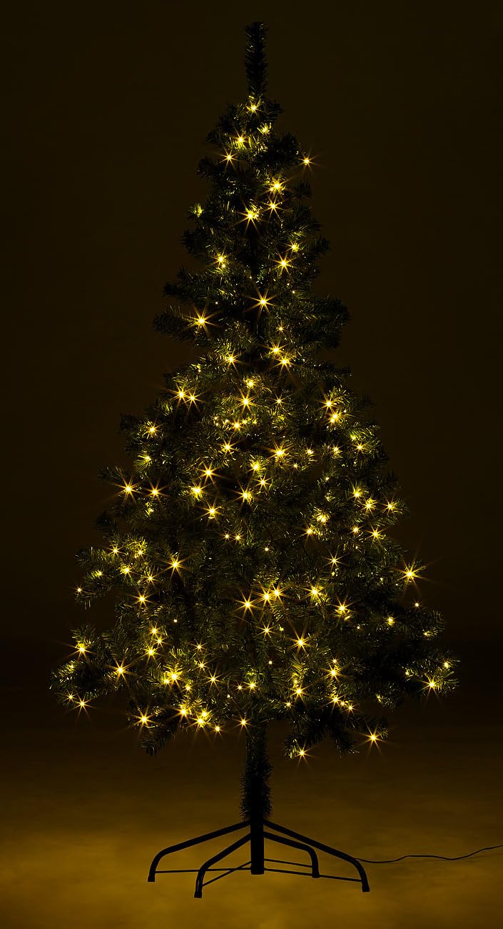 infactory Árbol de Navidad Artificial, 180 cm, 240 Leds