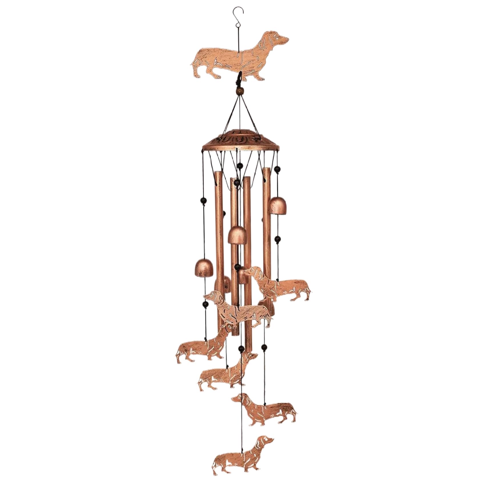 Dorccsi Dachshund Dog Wind Chimes For Outside Metal Dachshund Wind Chimes Memorial Dachshund Wind Chime For Home, Lawn, Porch, Patio, Garden Decor And Yard Decorations Dog Wind Chimes Wind Chimes Dachshund Wind Chime Windc