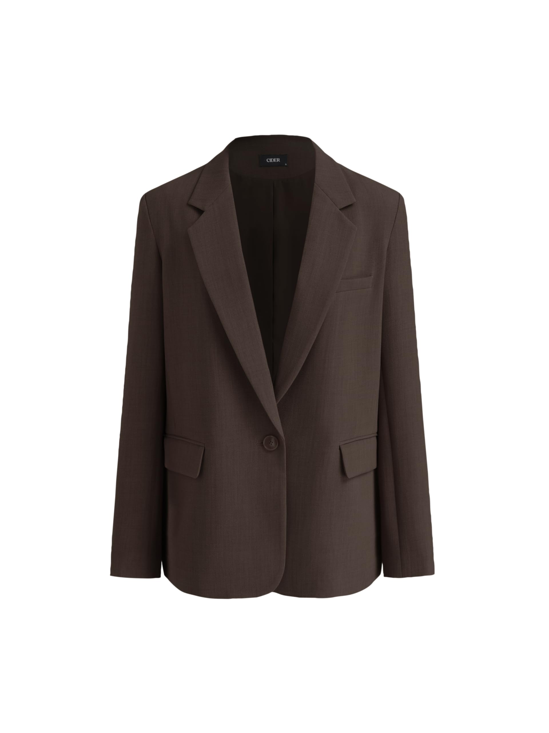 CIDER Blazers for Women Oversized Blazer Notched Collar Long Sleeve Jacket Office Work Wear Stylish Blazer