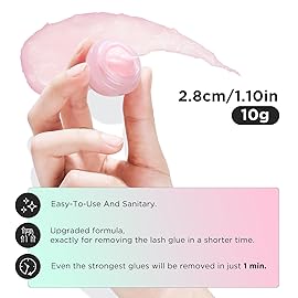 LASHVIEW Eyelash Extension Remover Cream, Light Lily Flavor Cream,Eyelash Adhesive Remover, Professional Eyelash Extensions Remover for Salon,10g