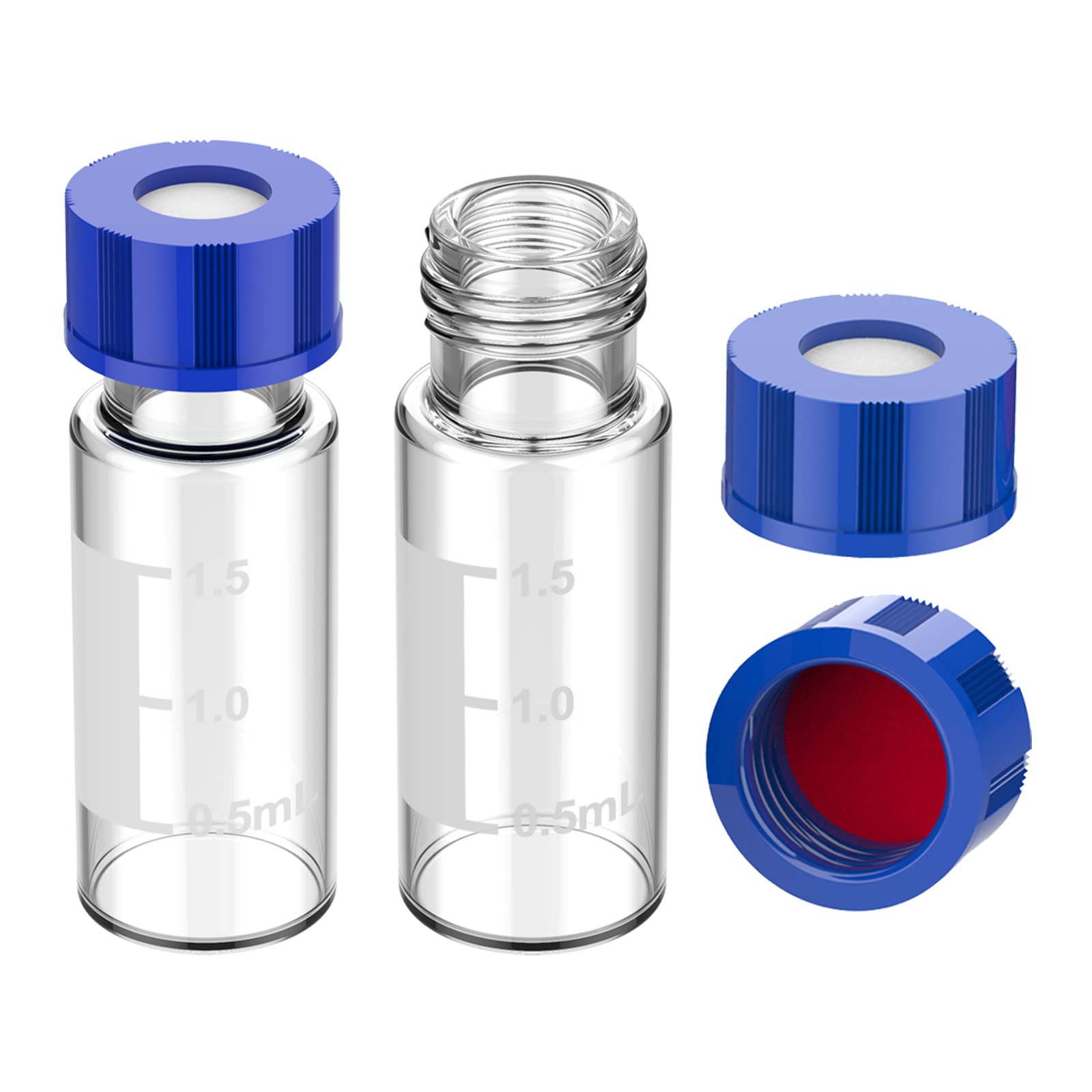 GC/HPLC Autosampler Vials - 100 Pcs -13 GC/HPLC Autosampler Vials - 100 Pcs -13