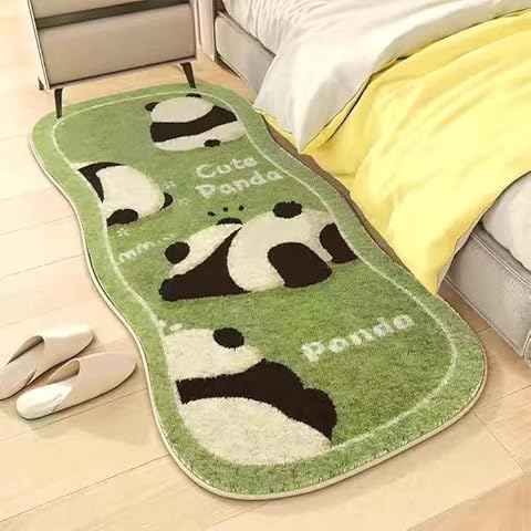 Area Rugs for Bedroom 1.3' X 3.9', Washable Cat Irregular Shaped Rug Cute Carpet Ki...