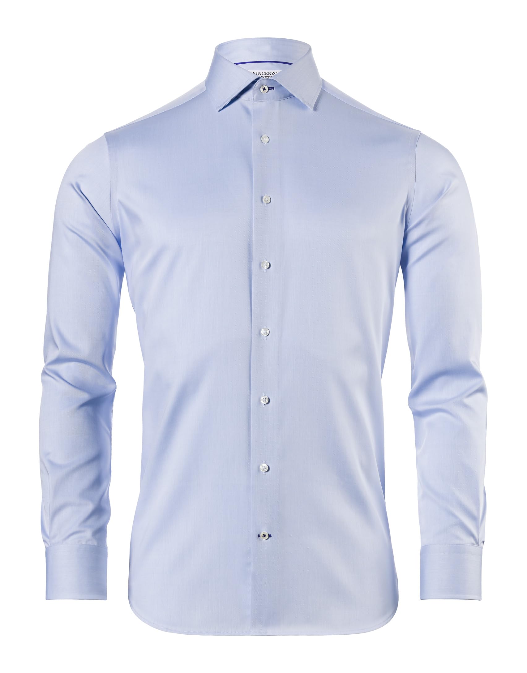 Vincenzo Boretti Hemd, Regular-fit/gerader Schnitt, Twill - bügelfrei