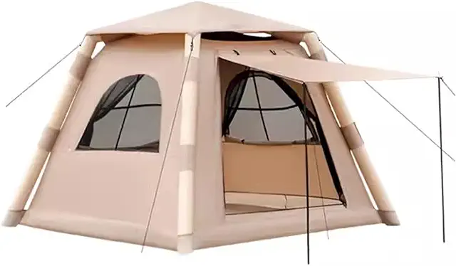 Inflatable Tent for 6 Persons - Portable, Waterproof Family Camping Tent