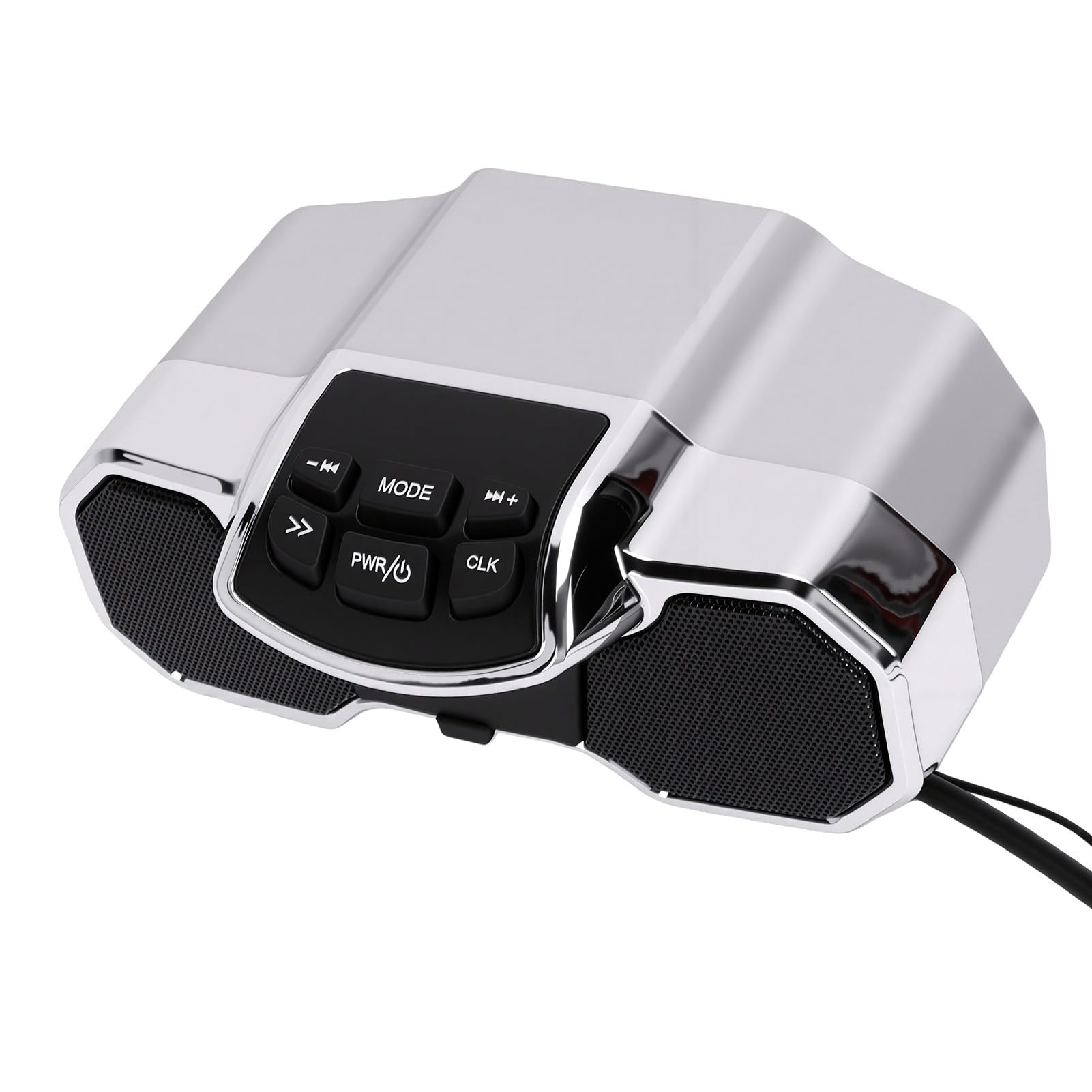 CHICIRIS Altavoz Bluetooth para Motocicleta con MP3, Subwoofer Impermeable para Manillar, Reproductor de Música Estéreo 2x10W