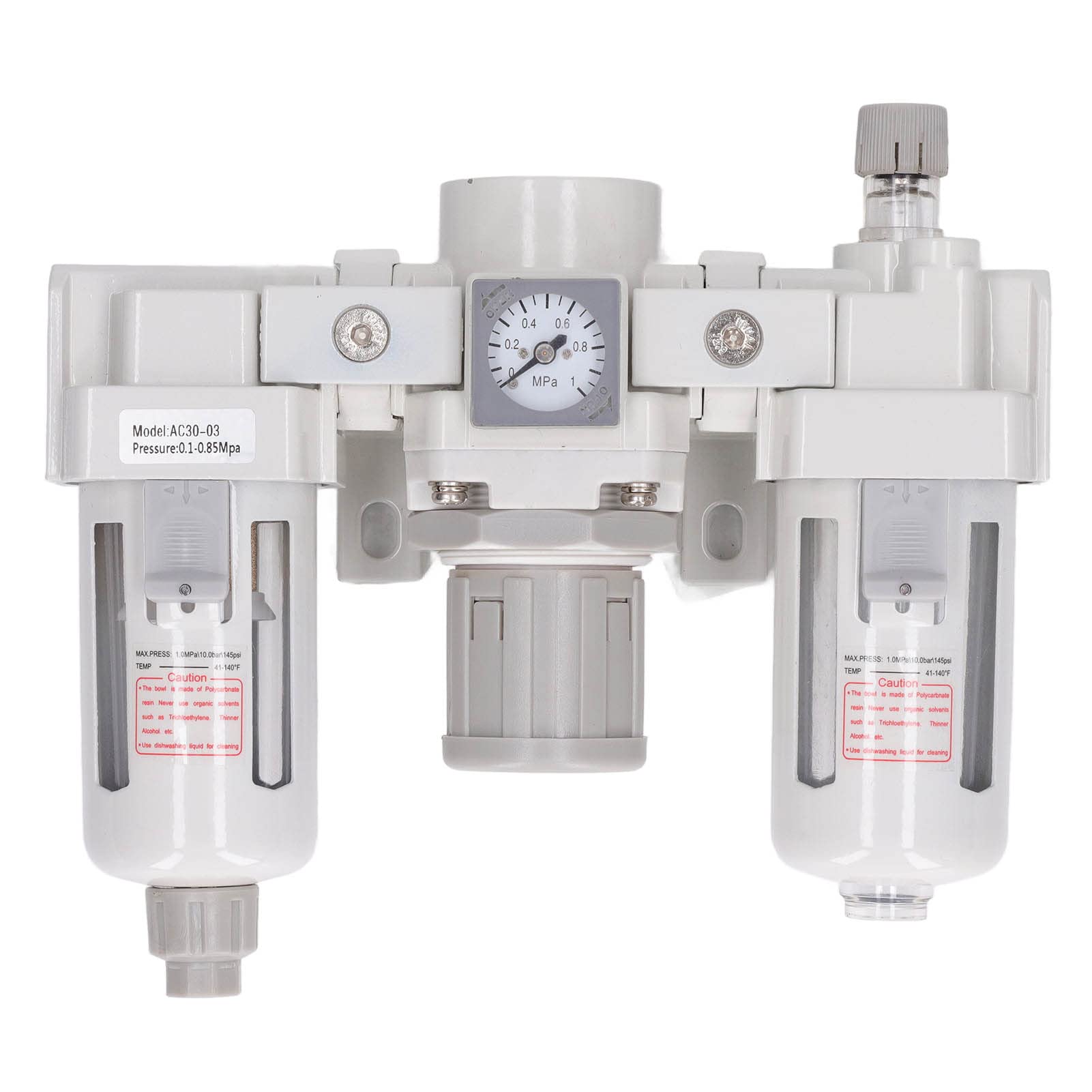 Regulador de presión de filtro de aire para compresor G3/8, regulador de presión de filtro de aire con separador de agua y aceite, filtro neumático de aleación de aluminio para