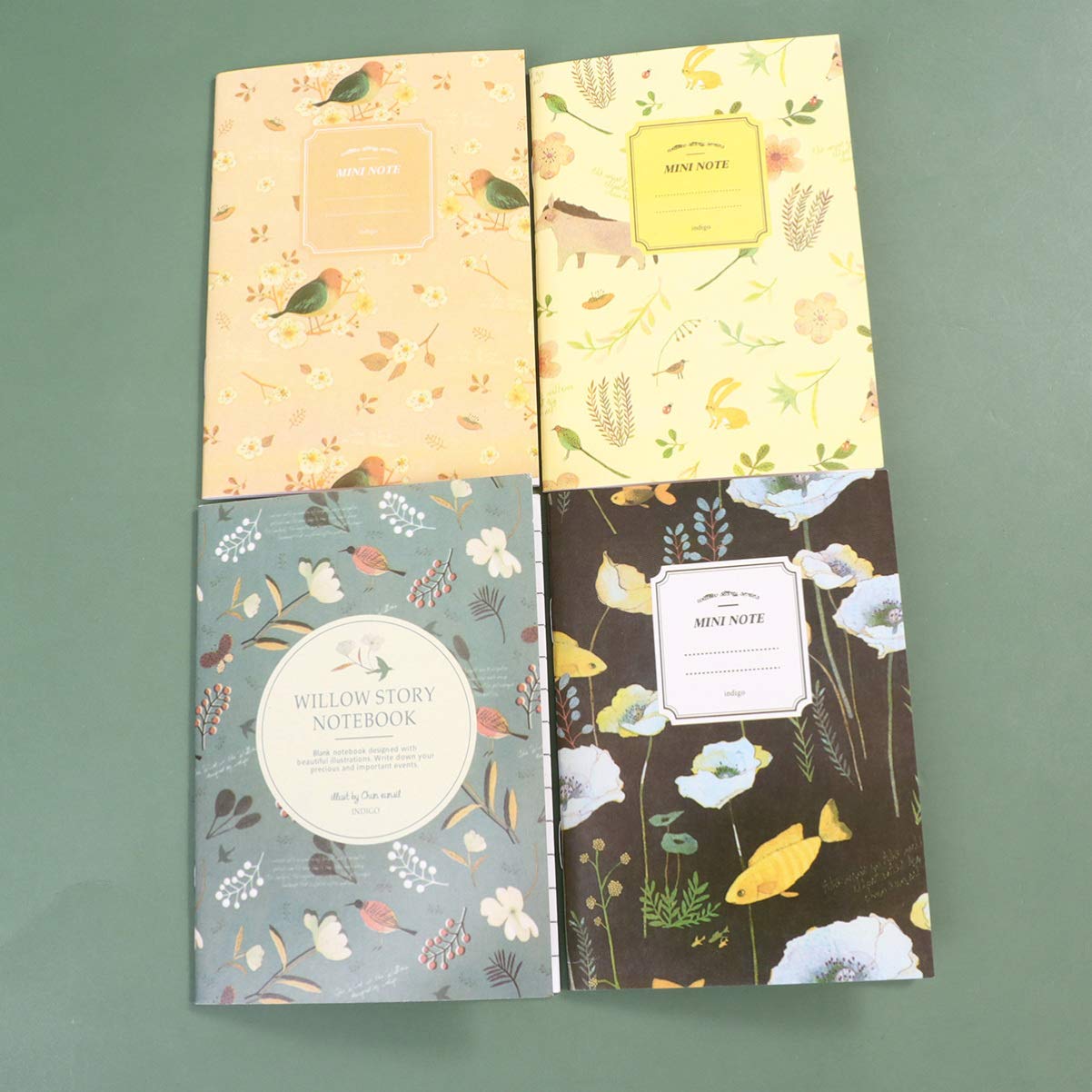 Gadpiparty 3 Set Mini Notebook Quaderni Piccoli Con Pagine Per Ufficio E Scuola Design Naturale Misto Facili Portare E Usare 50 Pezzi * 3