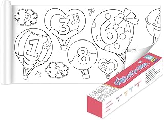 Children's Drawing Roll - Coloring Paper Roll for Kids, Sticky Painting Drawing Paper Roll for Toddler,Drawing Paper Roll DIY Painting Drawing Color Filling Paper Early Educational Drawing Book