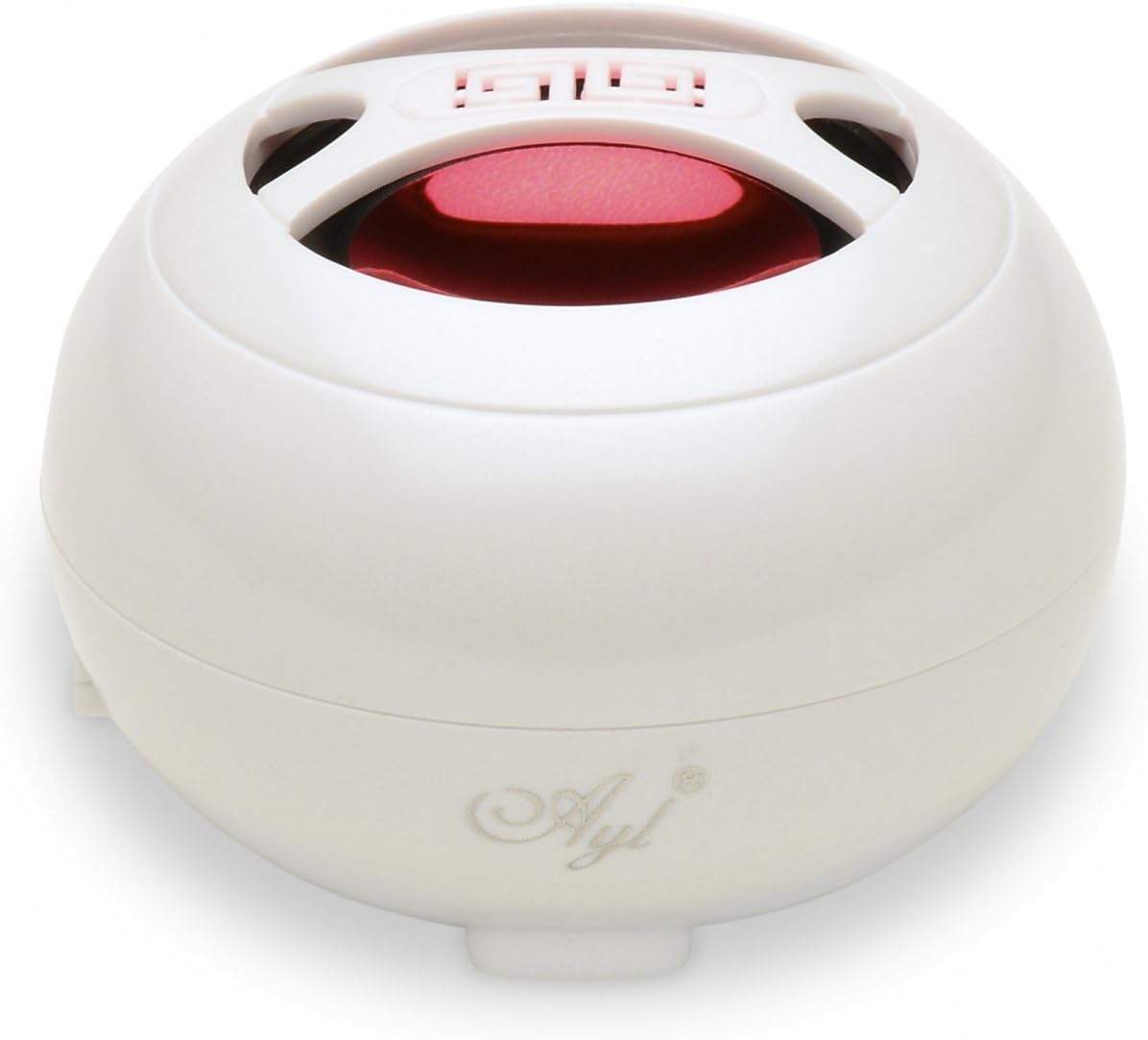 AYL Portable Mini Speaker System with Rechargeable Battery (Pearl White)