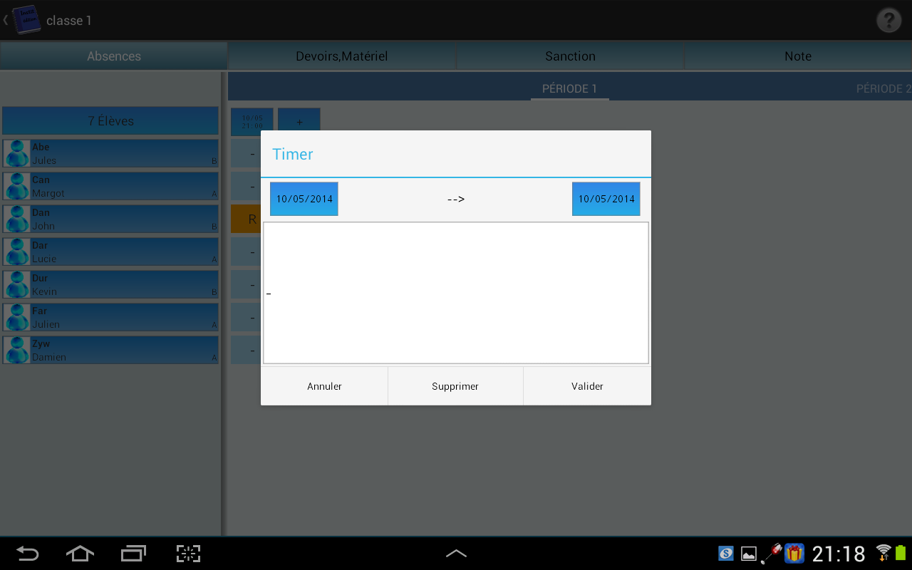 Carnet de Bord Enseignant - Application sur Amazon Appstore