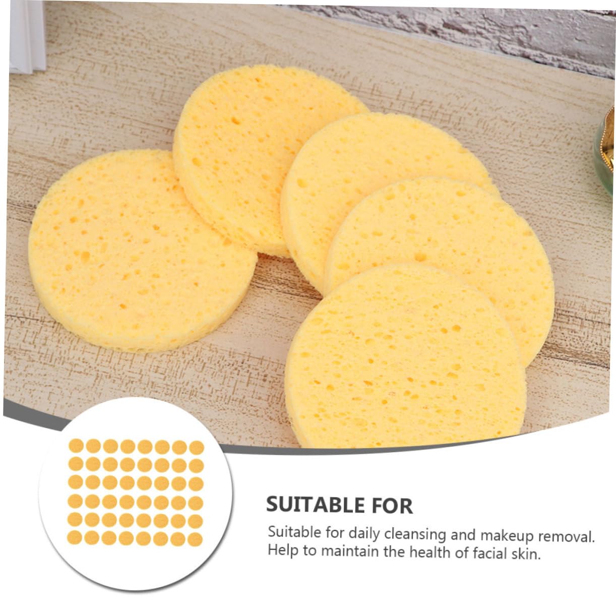 Beavorty 100stücke Gesichtsreinigungsschwämme Weiche Wiederverwendbare Make-up Pads Für Sanfte Gesichtsreinigung Und Abschminken Für Mit Hydratisierender
