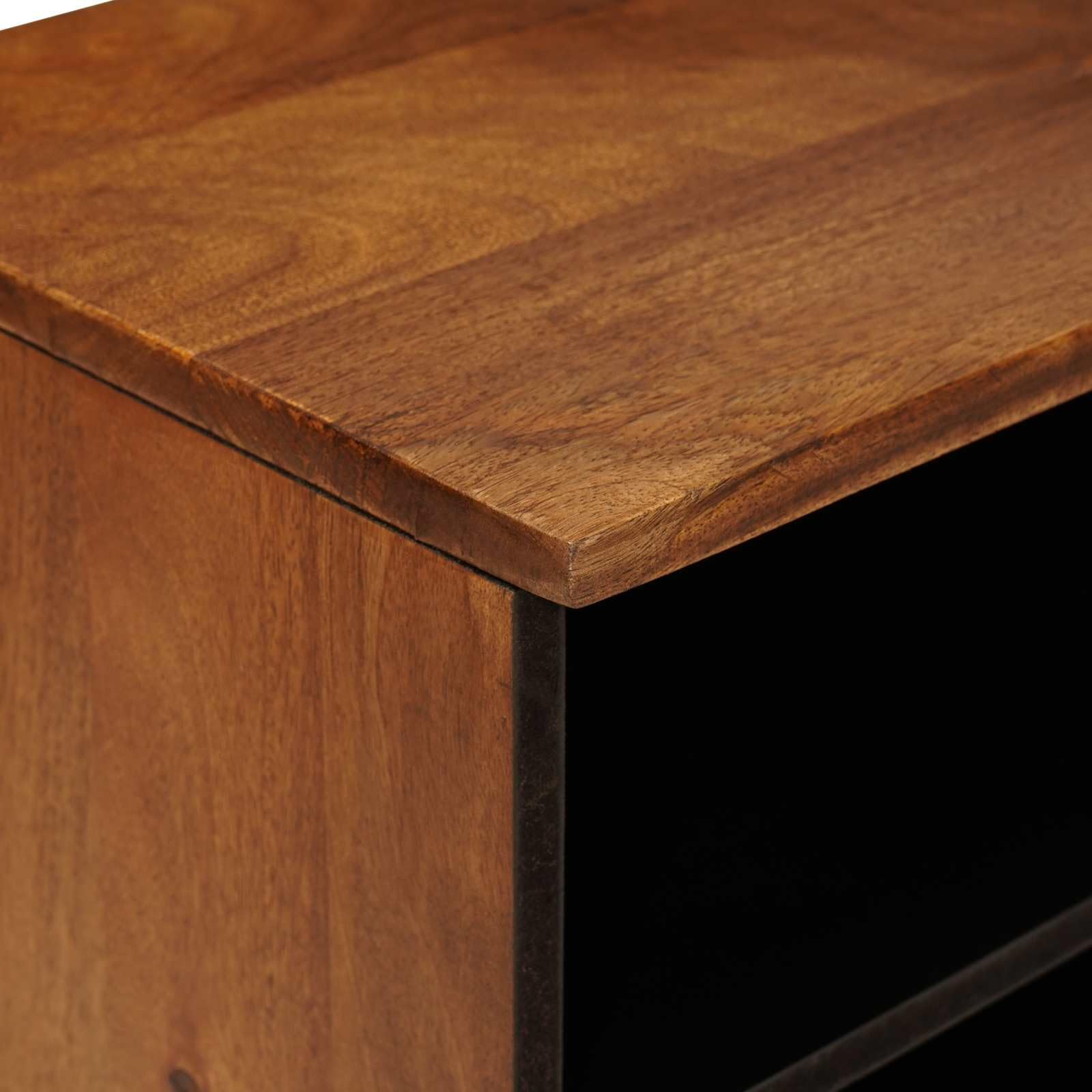 Mueble TV de madera de mango con cajones 100 x 33 x 46 cm
