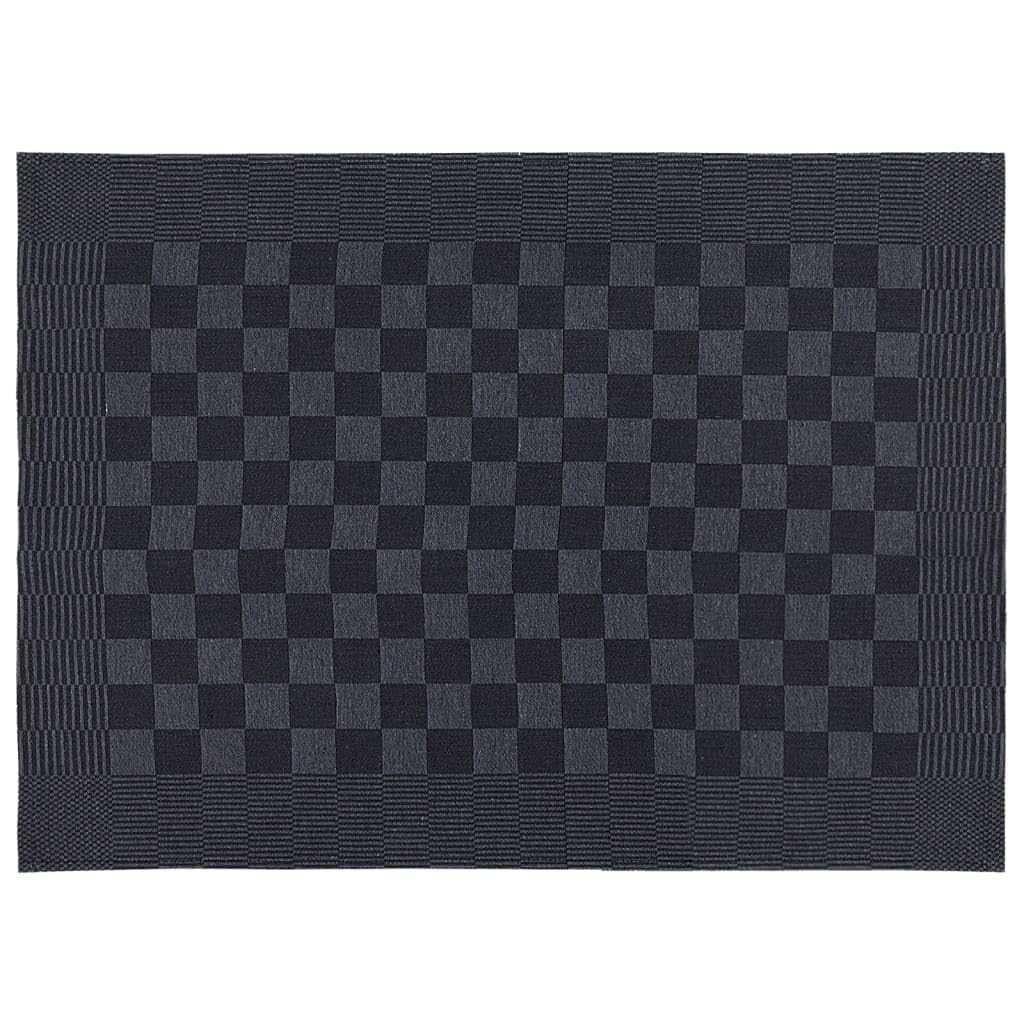 Juego de toallas de algodón negro y gris, 20 piezas, juego de toallas para baño