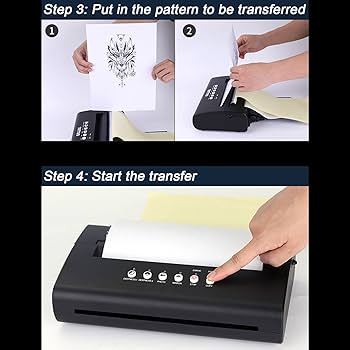 Amazon.co.jp: タトゥーステンシル転写機、高速サーマルタトゥー