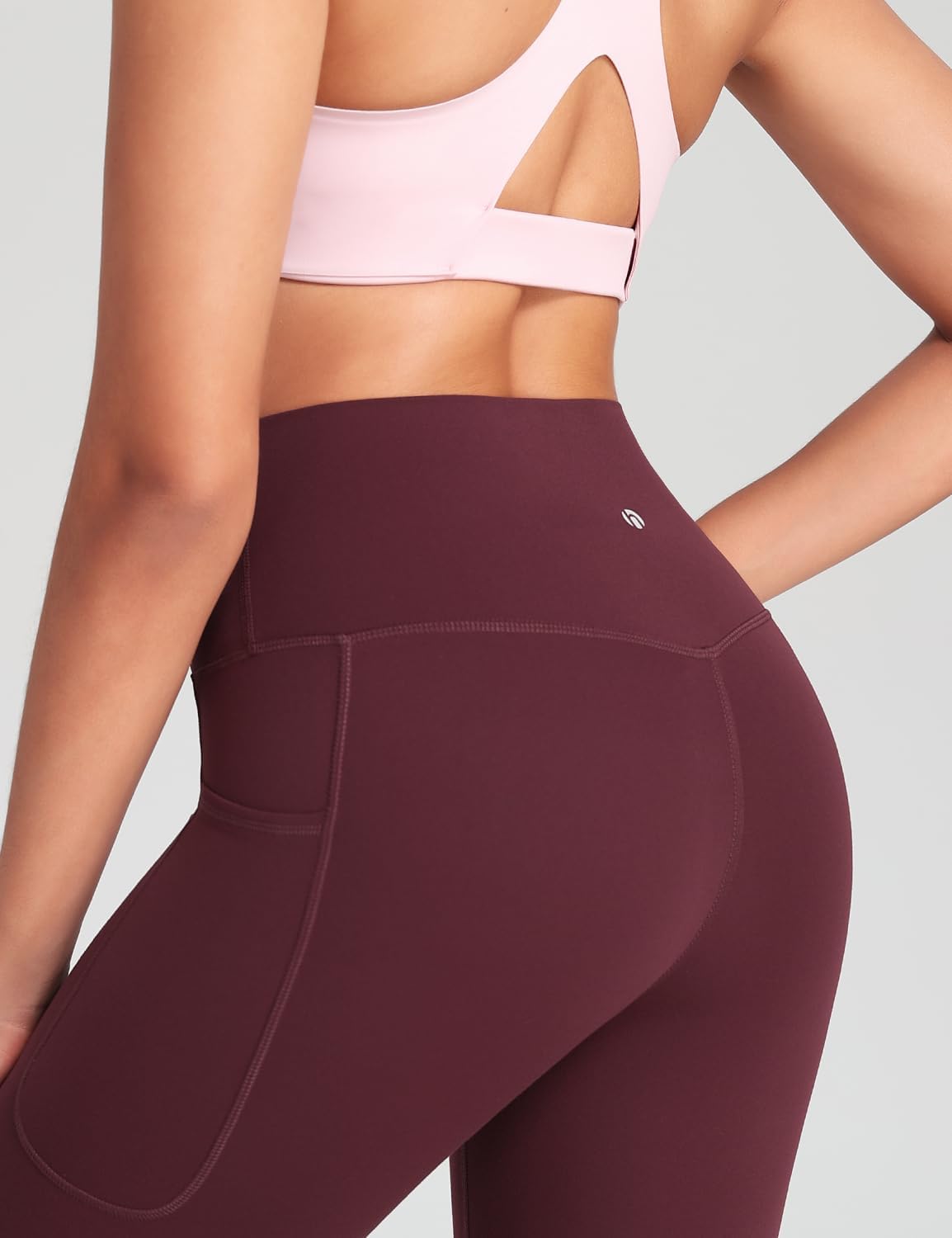 HeyNuts Pro Leggings with Pockets 25'', High Waisted 7/8 Workout Pants - Image 6