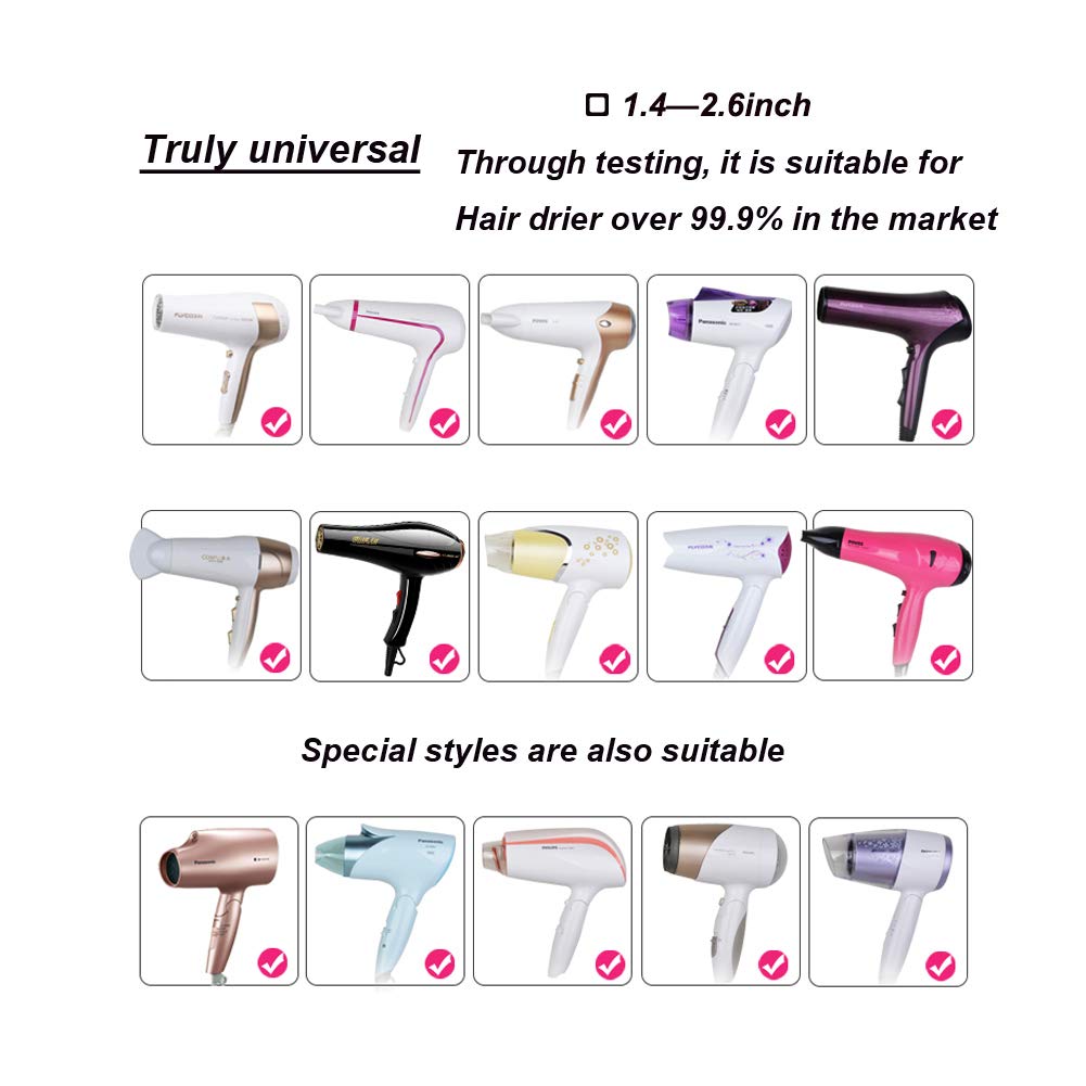 Hair Diffuser Universal Hair Diffuser Attachment Hair Dryer Diffuser for Fine Thick Curly Wave and Frizzy Hair Professional Salon Tool Suitable for 1.4-inch to 2.6-inch Blow Dryer : Beauty & Personal Care