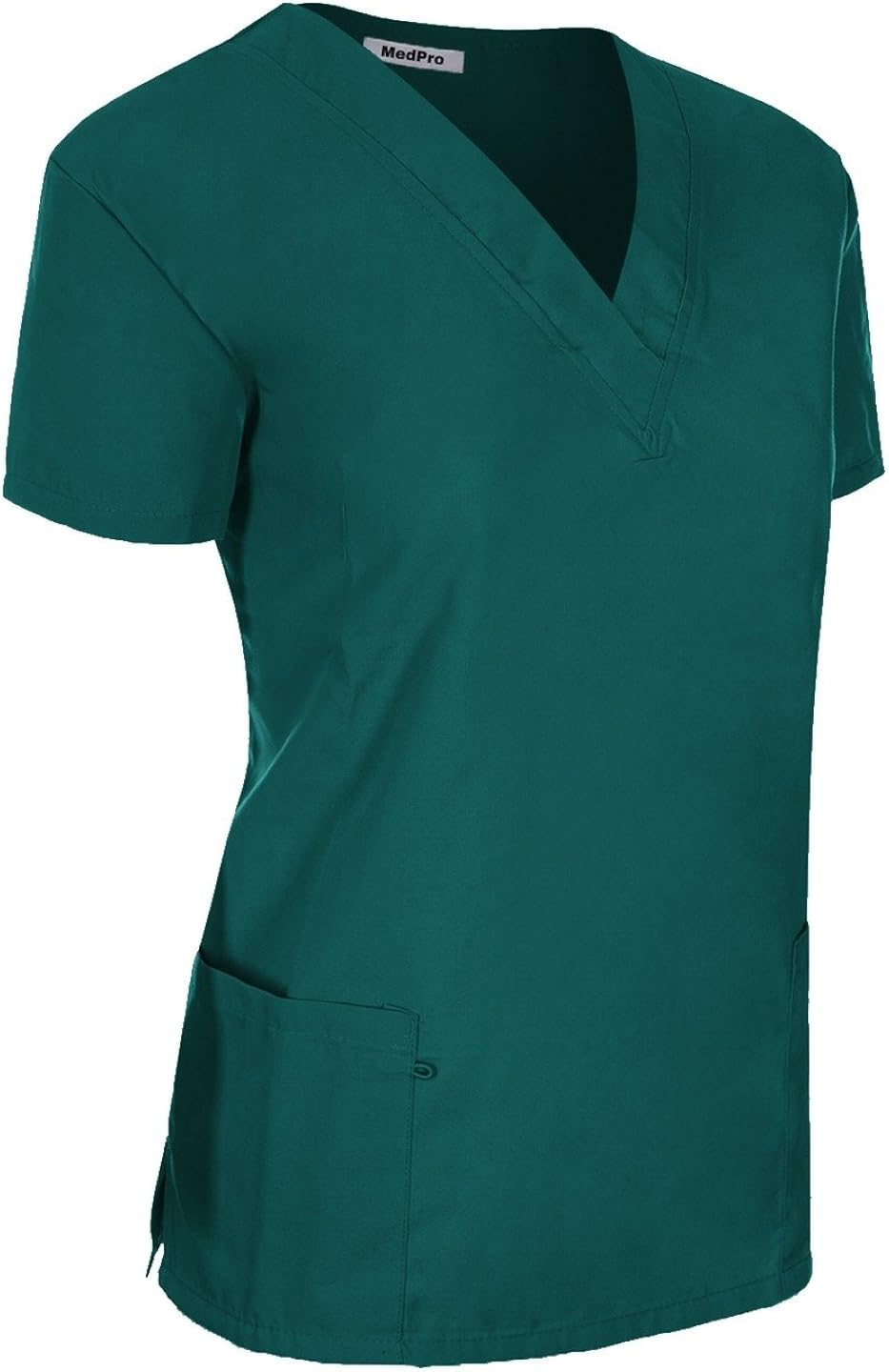 MedPro Women's Unisex Solid Medical Scrub Set V-Neck Top and Cargo Pants