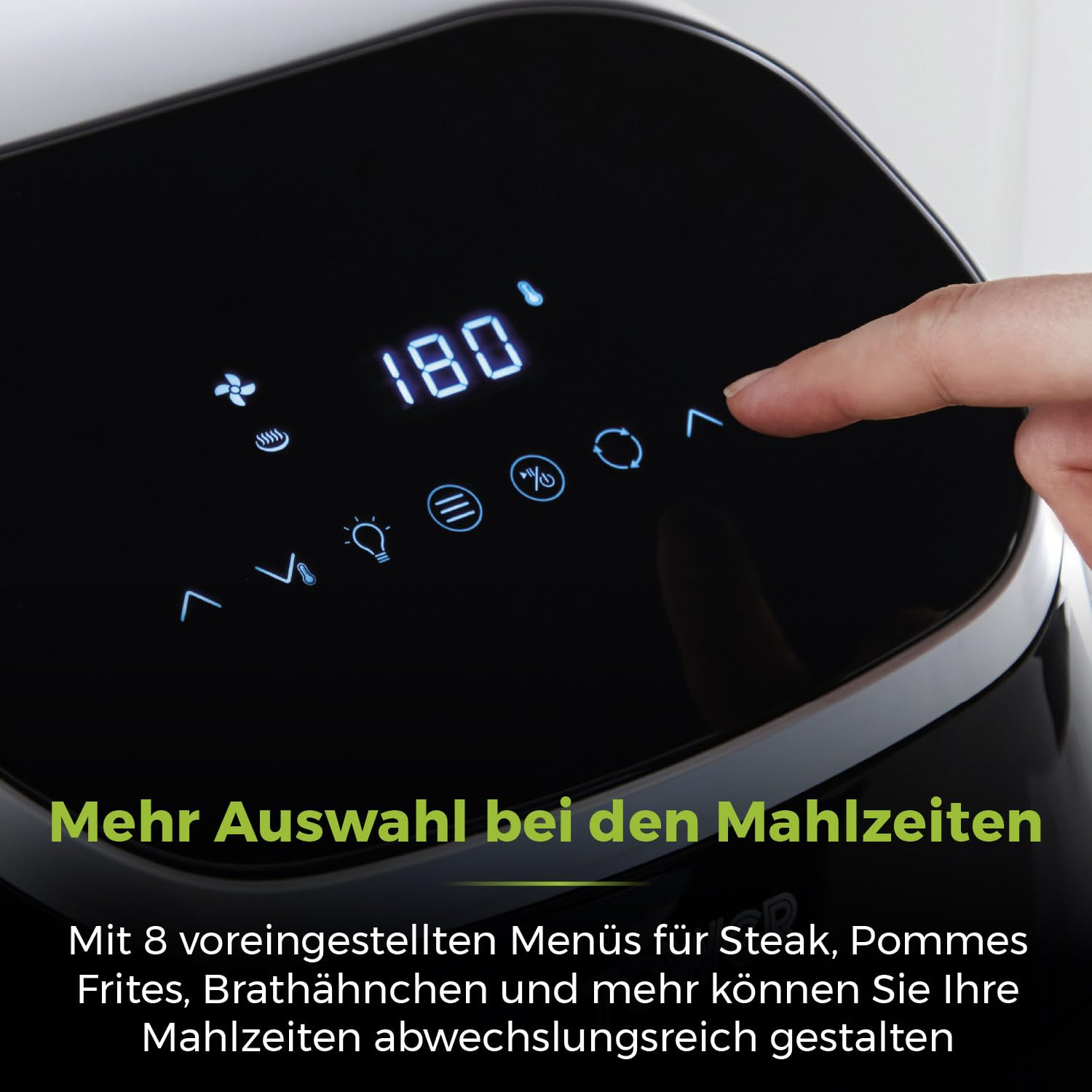 Tower T17039 Xpress Pro 5-in-1 Digitale Heißluftfritteuse mit Schneller Luftzirkulation, 60-Minuten-Timer - Airfryer Heißluftfritteuse XXL 11 l - 2000W - Schwarz