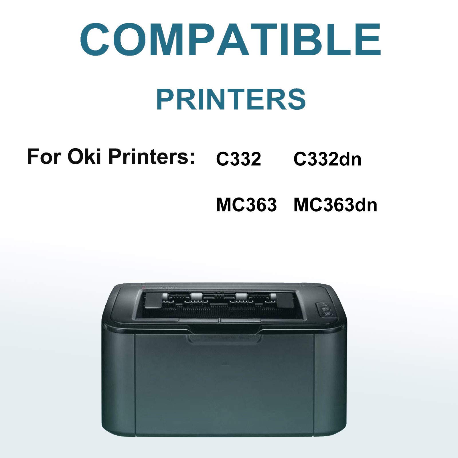 Amazon.com: 1-Pack (Black) Compatible High Capacity C332/MC363 