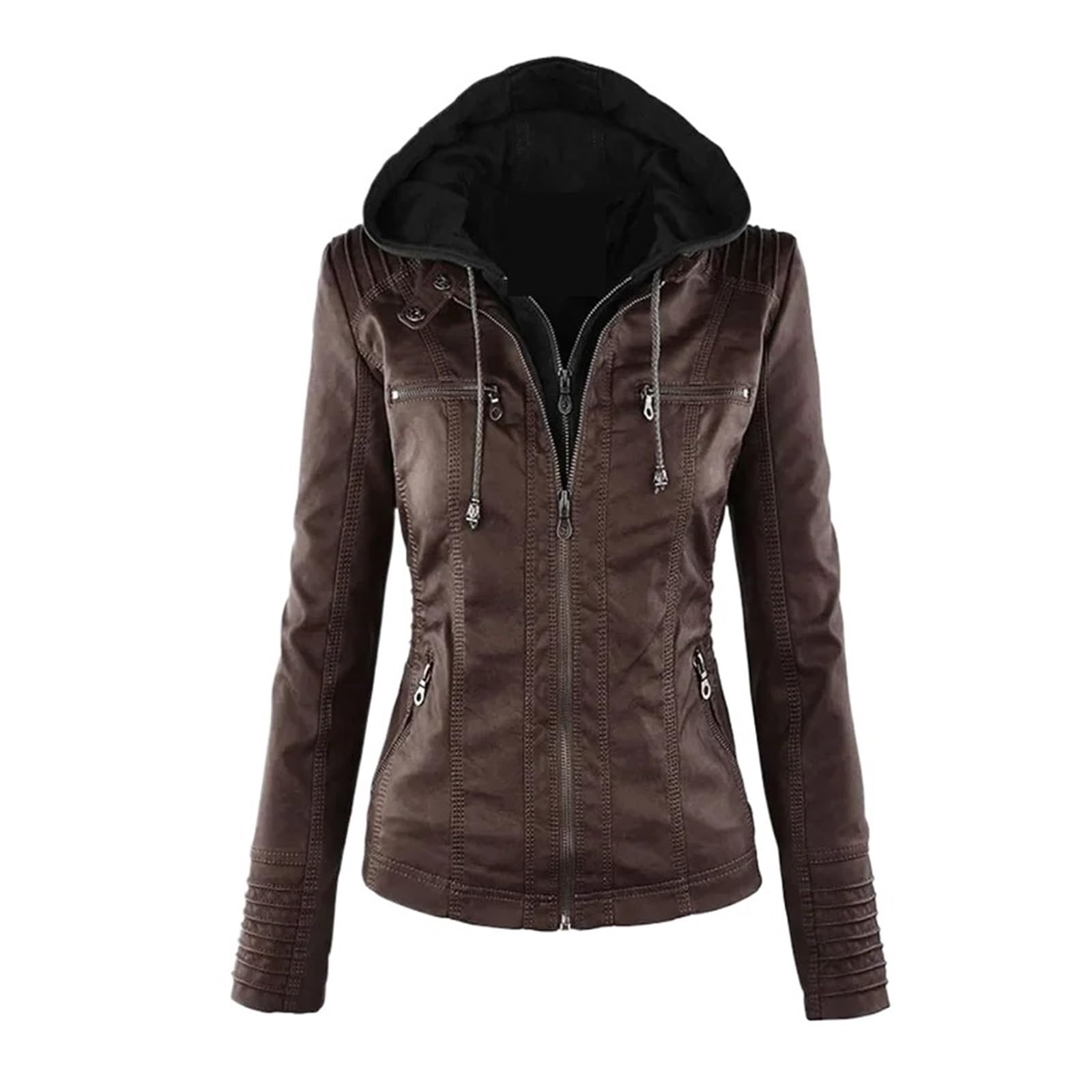 Chaqueta Cuero Mujer Faux Leather Jacket Women Basic Coat Female Winter Motorcycle Para salir