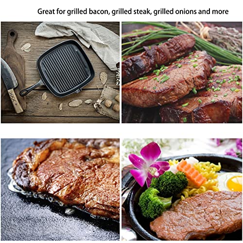 Poêle à griller 28cm antiadhésive évite de brûler vos viandes - 4
