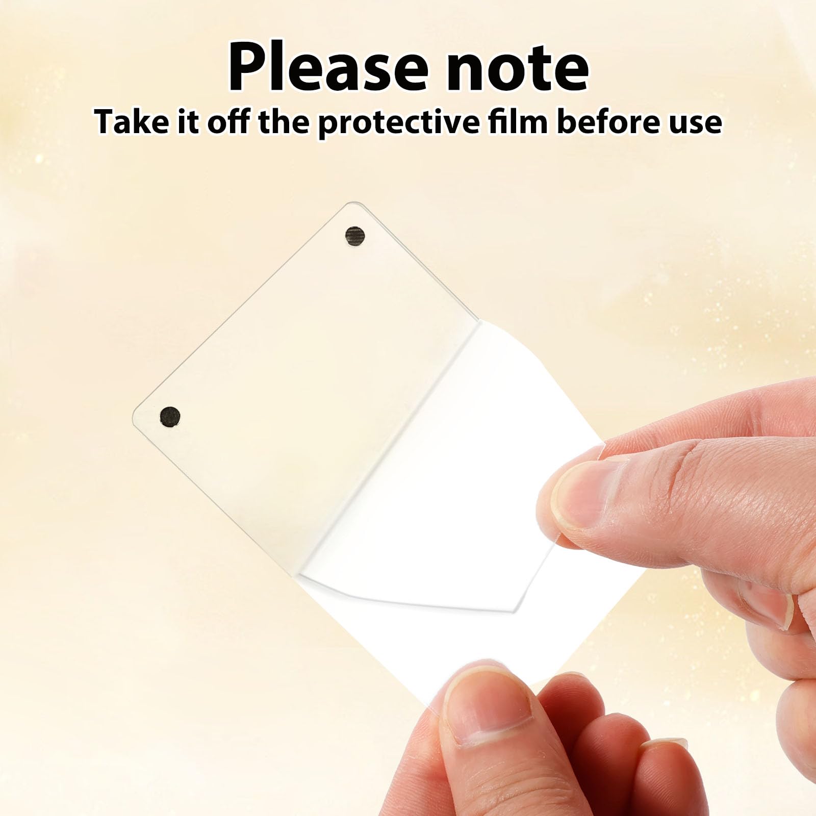 ZLHETWT 30PCS Acrylic Magnetic Picture Frame for Polaroid Style Fridge Photo Magnet Double Sided Magnetic Picture Decor for Mothers Day