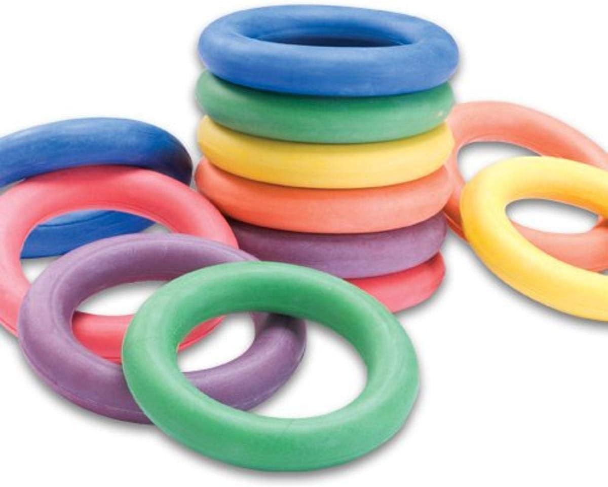 US Games 6.5 in. Rubber Deck Rings (12-Pack)