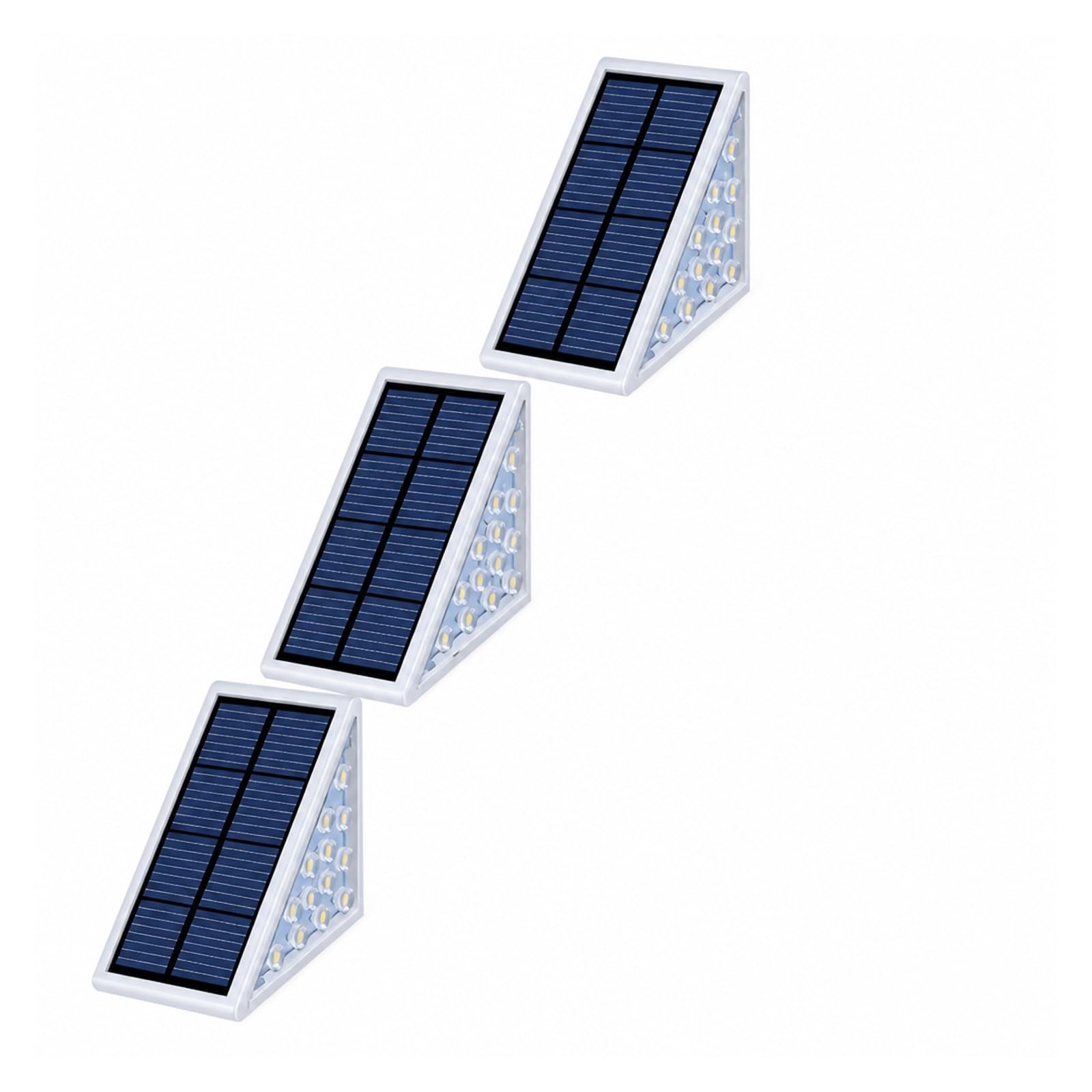 Nelle luci da terra, Segnapasso LED Per Scale Da Esterno IP67 Solare(6pcs,Multicolor)