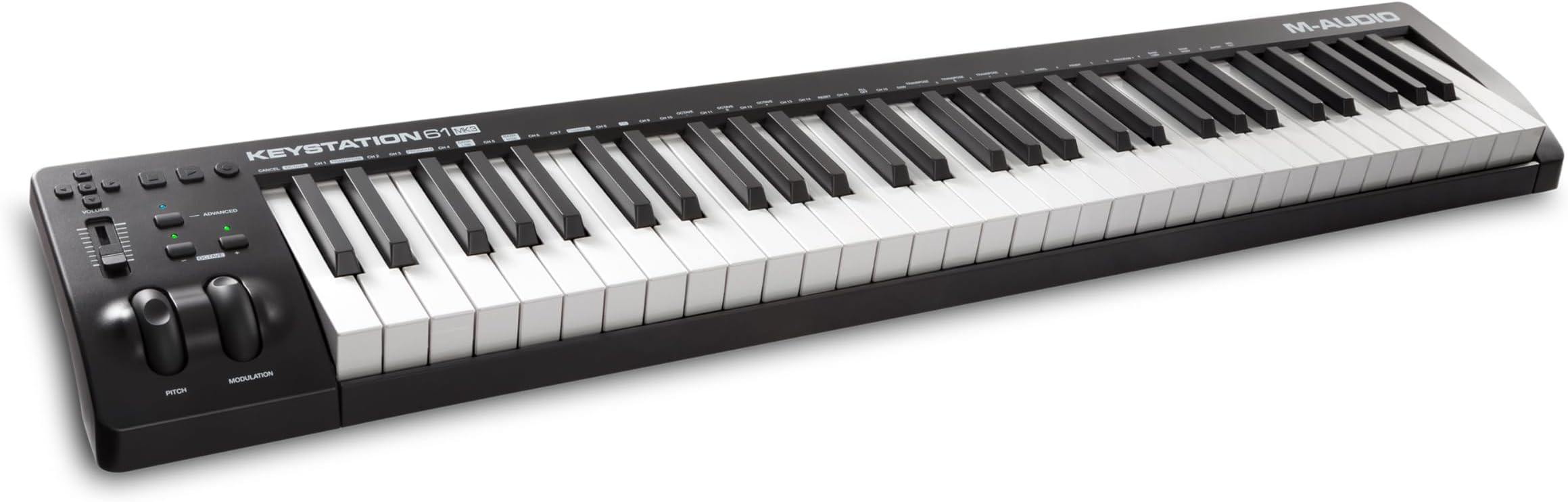 M-AUDIO Keystation 61 MK3 - Synth Action 61 Key USB MIDI Keyboard Controller with Assignable Controls, Pitch and Mod Wheels, and Software Included