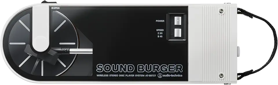 Audio-Technica Toca-Discos Sound Burger manual de duas velocidades, Branco AT-SB727-WH