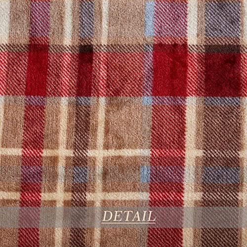 Merrylife Throw Blanket Plaid| Ultra-Plush Soft Colorful Oversized | Decorative Couch Travel Blanket | King Size(90" 102", Love Urban) #TOP4