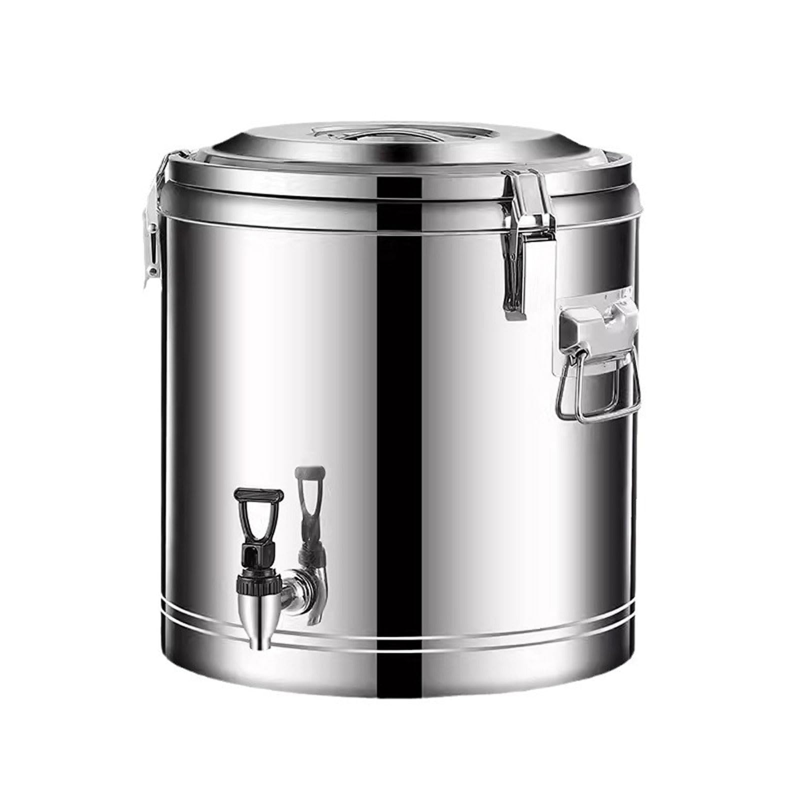 Cubo de aislamiento térmico y frío, barril aislado de acero inoxidable con grifo, tanque de almacenamiento de líquidos, cubo de sopa para restaurante, cafetería, hotel, 40 litros