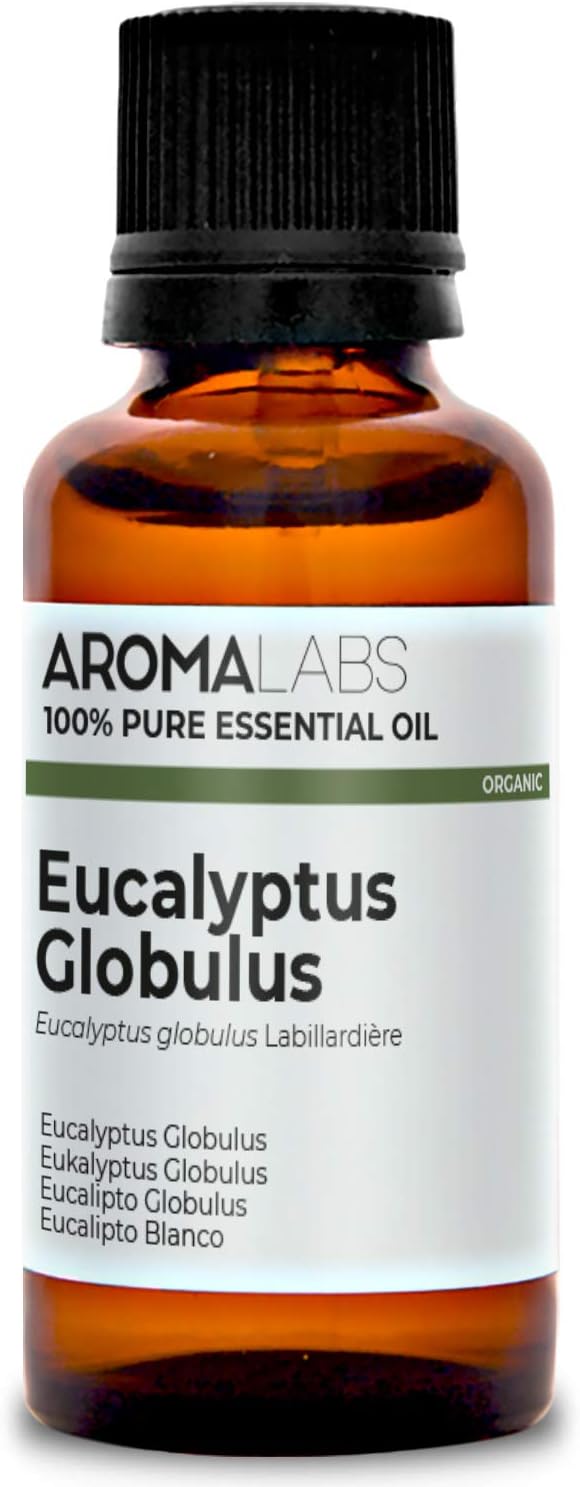 Eucalipto Blanco BIO - 30ml - Aceite esencial 100% natural y BIO - calidad verificada por cromatografía - Aroma Labs