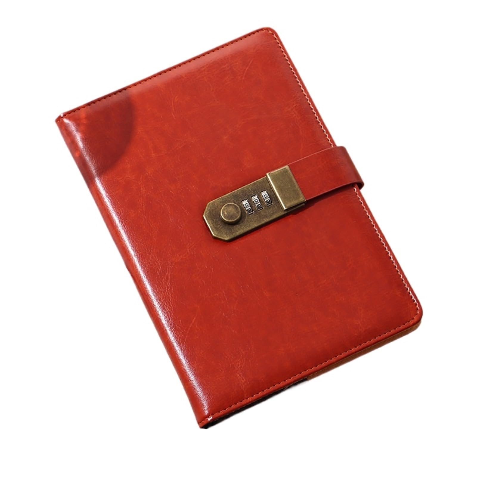 Notitzbuch A5 Notizbuch Mit Passwortsperre for Tagebuch, Kreatives Arbeiten Und Studium Journal Notizen(Rood)