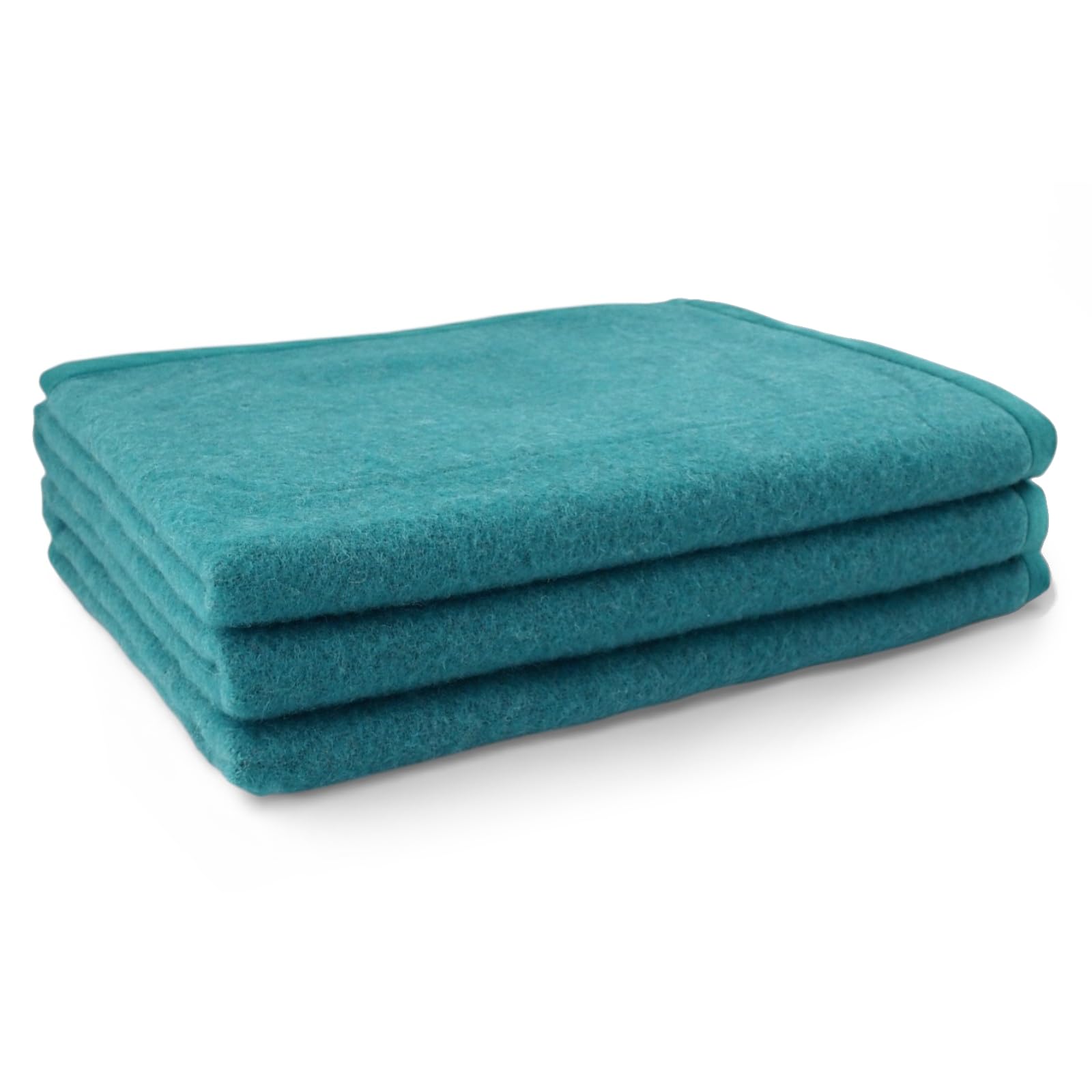 LANEROSSI Coperta Matrimoniale Marzotto Art. Marta CAROLA doubleface - misura cm 210x250 in 100% pura lana vergine peso 380gr INVERNALE (Pavone AZZURRO)