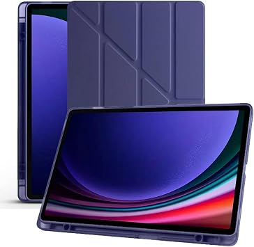 Galaxy Tab S10 FE 10.9  n   le Uyumlu Kalemlikli, Uyku Modlu, M knat sl ,  gen Standl , Darbeye Dayan kl  Kaplama Ak ll  K l f Lacivert, Galaxy Tab S10 FE 10.9  n