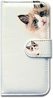 Vista 6 de Bcov Funda para Motorola Edge 2021, diseño de gato marrón con tapa para teléfono con ranura para tarjetas, soporte para Motorola Moto Edge 2021
